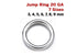 Sterling Silver Close Jump Ring 20 GA, 7 Sizes, (SS/JR20/C)